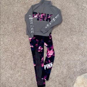 🌟PINK🌟Sweatshirt/ legging outfit!!